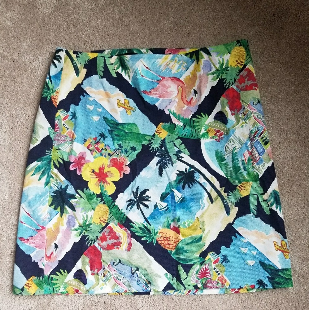 Talbots tropical skirt